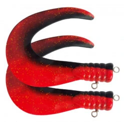 SvartZonker Big Tail (2-pak) - C15 Black/Fl.Red